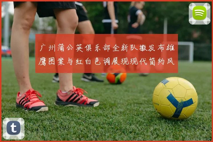 广州蒲公英俱乐部全新队徽发布雄鹰图案与红白色调展现现代简约风格